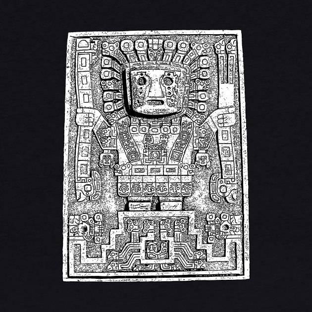 Sun gate, Sun God, Viracocha, Pre Columbian, by StabbedHeart